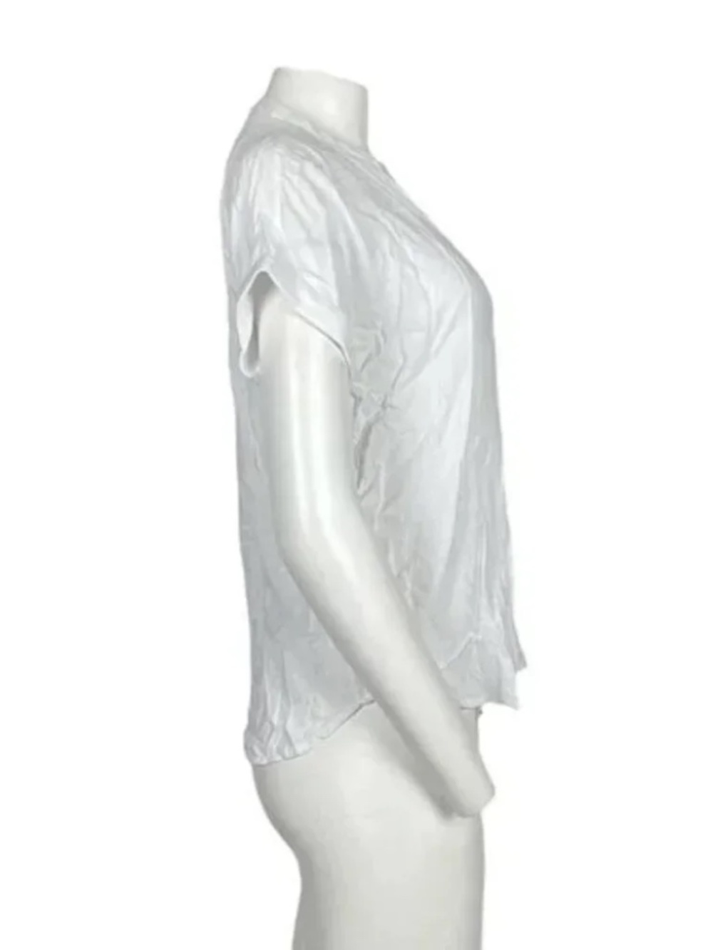 Forever 21 White Short Sleeve Blouse XS - Picture 3 of 4
